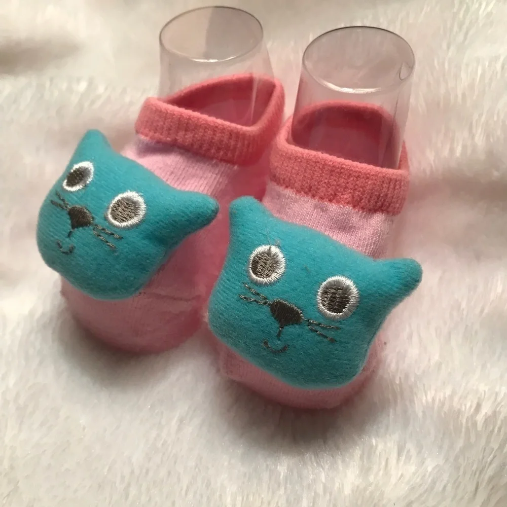 Newborn Baby Kitty 3D Sock Booties